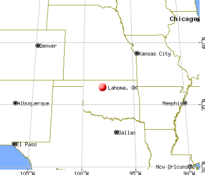 Lahoma, Oklahoma map