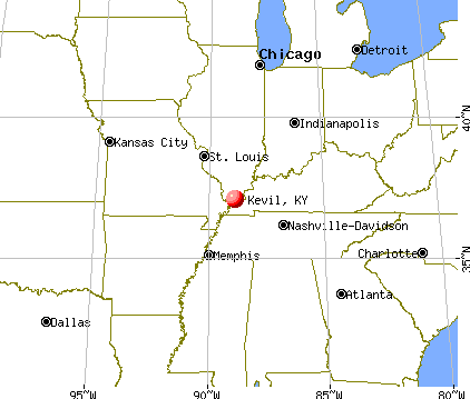 Kevil, Kentucky map