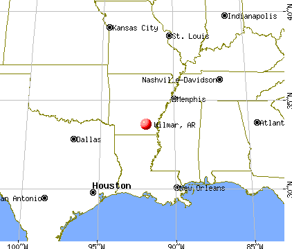 Wilmar, Arkansas map