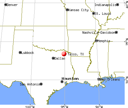 Talco, Texas map