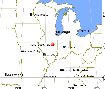 Mansfield, Illinois map