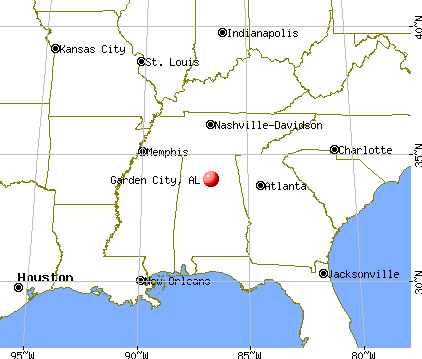 Garden City, Alabama map