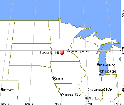 Stewart, Minnesota map