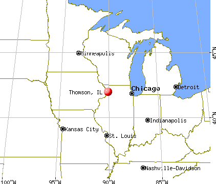 Thomson, Illinois map