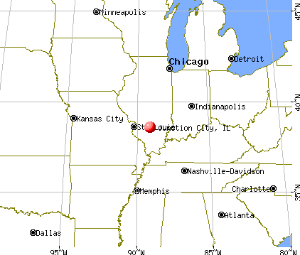 Junction City, Illinois map