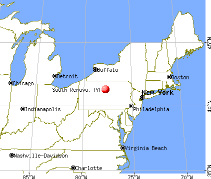 South Renovo, Pennsylvania map