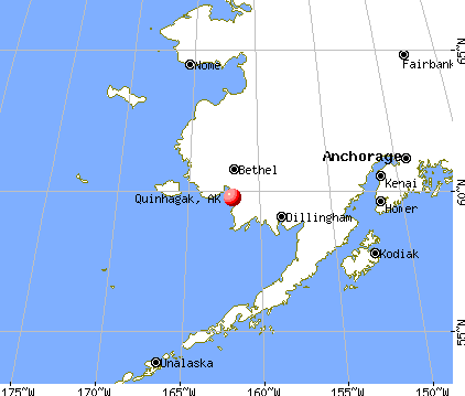 Quinhagak, Alaska map