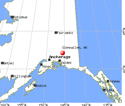 Glennallen, Alaska map