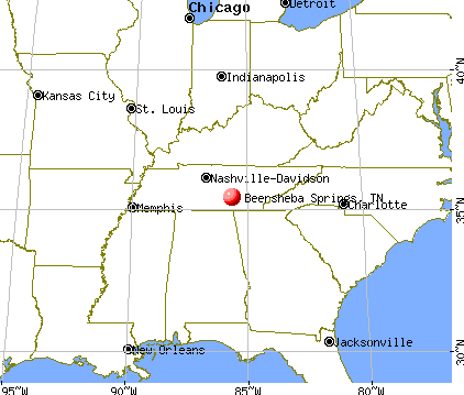 Beersheba Springs, Tennessee map
