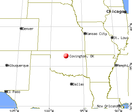Covington, Oklahoma map