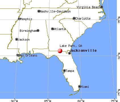 Lake Park, Georgia map