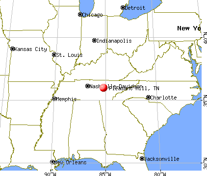 Pleasant Hill, Tennessee map