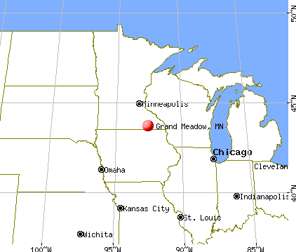 Grand Meadow, Minnesota map