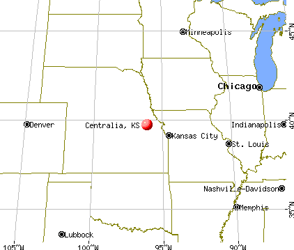 Centralia, Kansas map