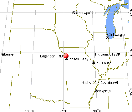 Edgerton, Missouri map