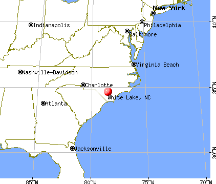 White Lake, North Carolina map
