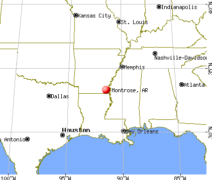 Montrose, Arkansas map