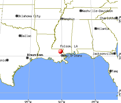 Folsom, Louisiana map