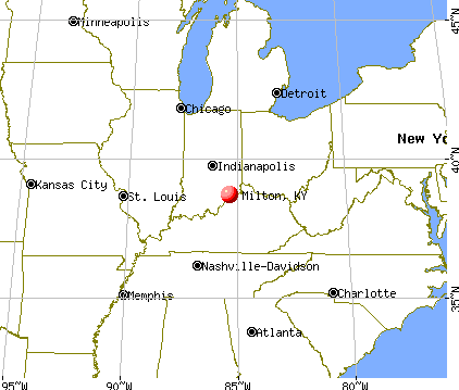 Milton, Kentucky map