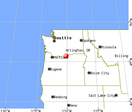 Arlington, Oregon map