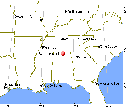 Fairview, Alabama map