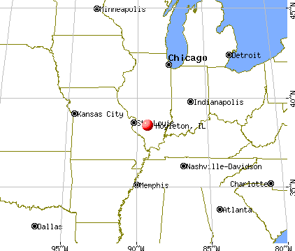 Hoyleton, Illinois map