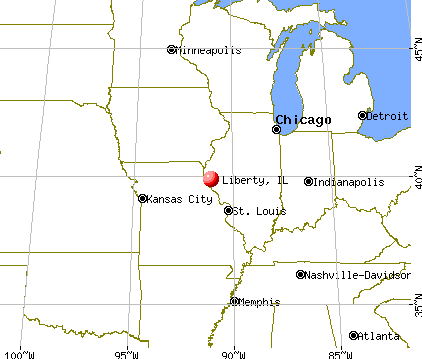 Liberty, Illinois map