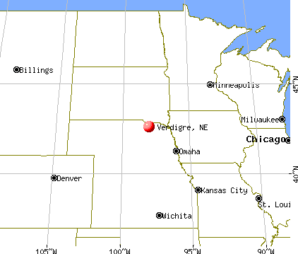 Verdigre, Nebraska map