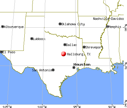 Hallsburg, Texas map