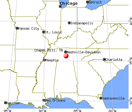 Chapel Hill, Tennessee map