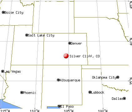 Silver Cliff, Colorado map