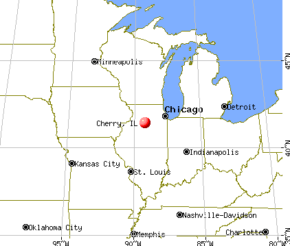 Cherry, Illinois map