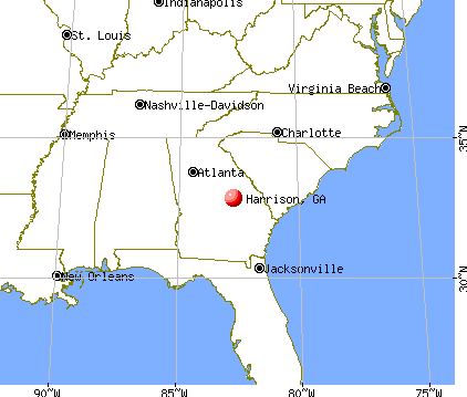 Harrison, Georgia map