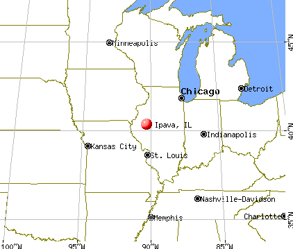 Ipava, Illinois map