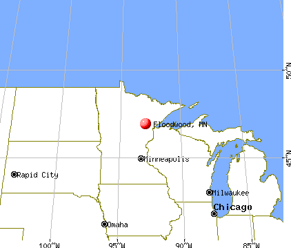 Floodwood, Minnesota map