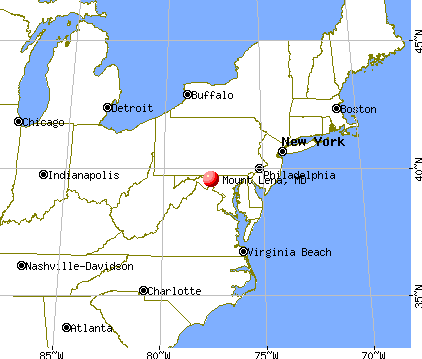 Mount Lena, Maryland map
