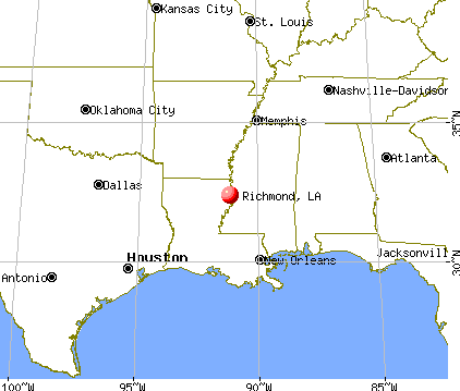 Richmond, Louisiana map