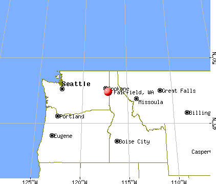 Fairfield, Washington map