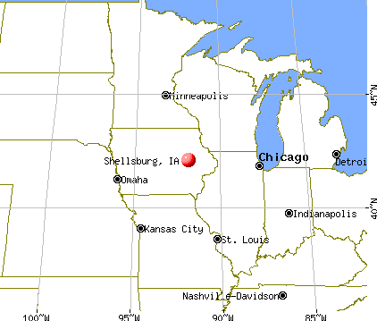 Shellsburg, Iowa map