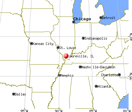 Goreville, Illinois (IL 62939) profile: population, maps, real estate