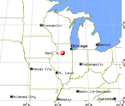 Mark, Illinois map