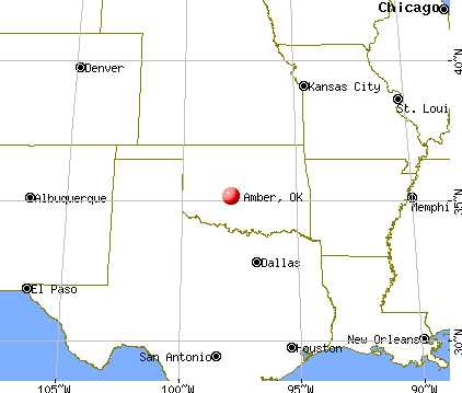 Amber, Oklahoma map