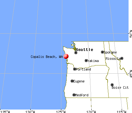 Copalis Beach, Washington map