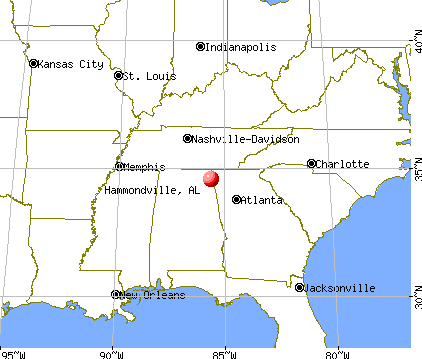 Hammondville, Alabama map
