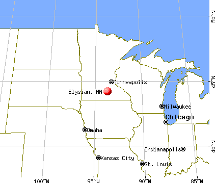 Elysian, Minnesota map