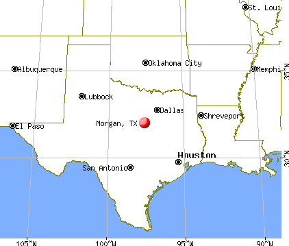 Morgan, Texas map