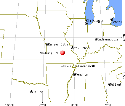 Newburg, Missouri map