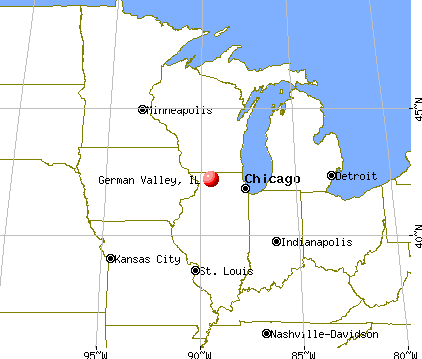 German Valley, Illinois map