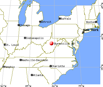 Burnsville, West Virginia map
