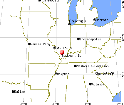 Buckner, Illinois map